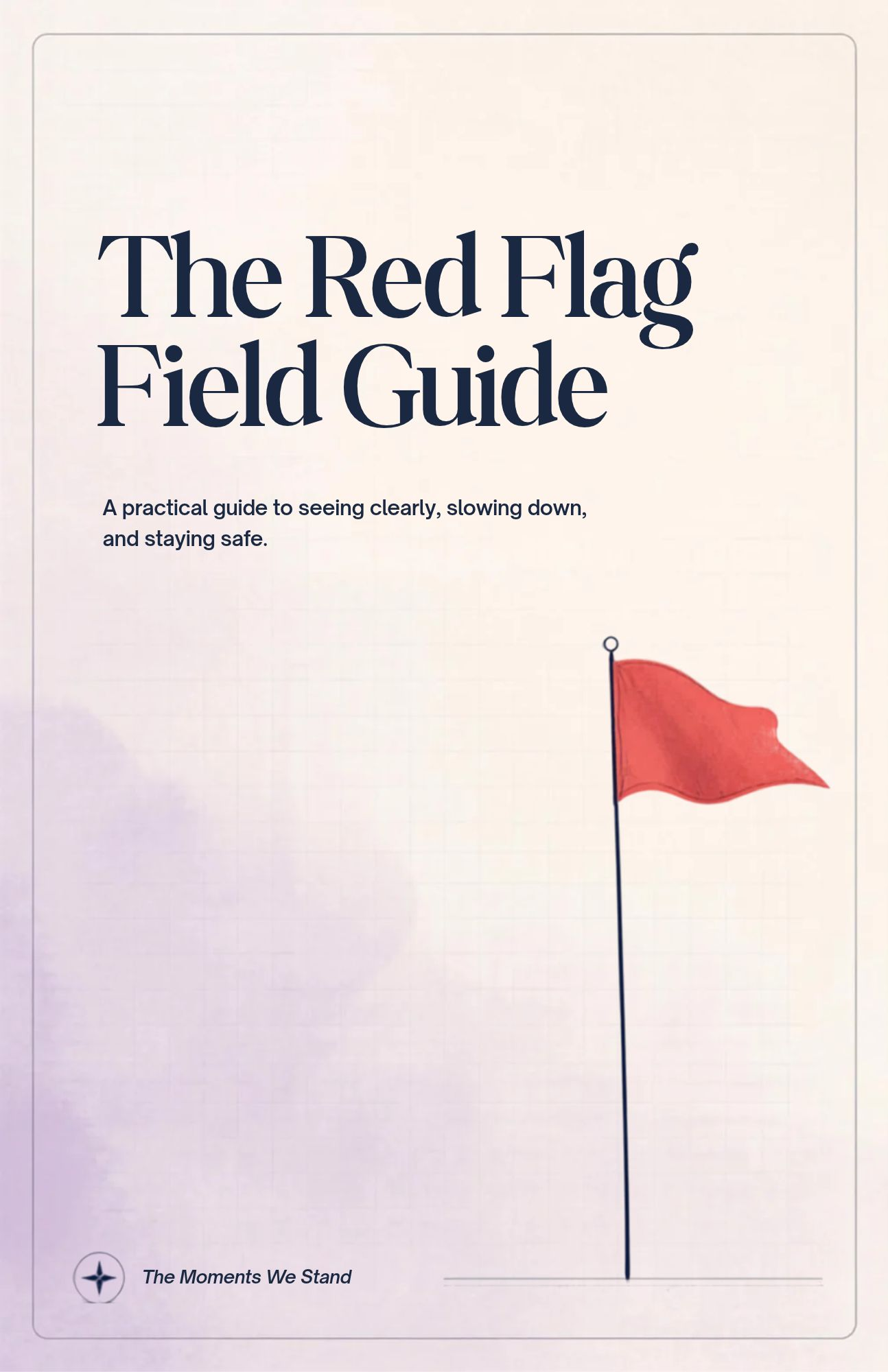 The Red Flag Field Guide cover with a red flag on a soft cream background